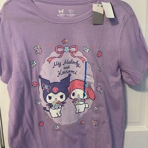 Hybrid Apparel Purple My Melody & Kuromi Short Sleeve Tee